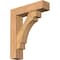 Ekena Millwork Merced Block Smooth Bracket w/ Offset Brace, Western Red Cedar, 7 1/2"W x 30"D x 36"H BKT0806X30X36MRC05SWR - alternate 1